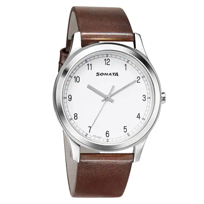 "Sonata Gents Watch 7135SL03 - Click here to View more details about this Product